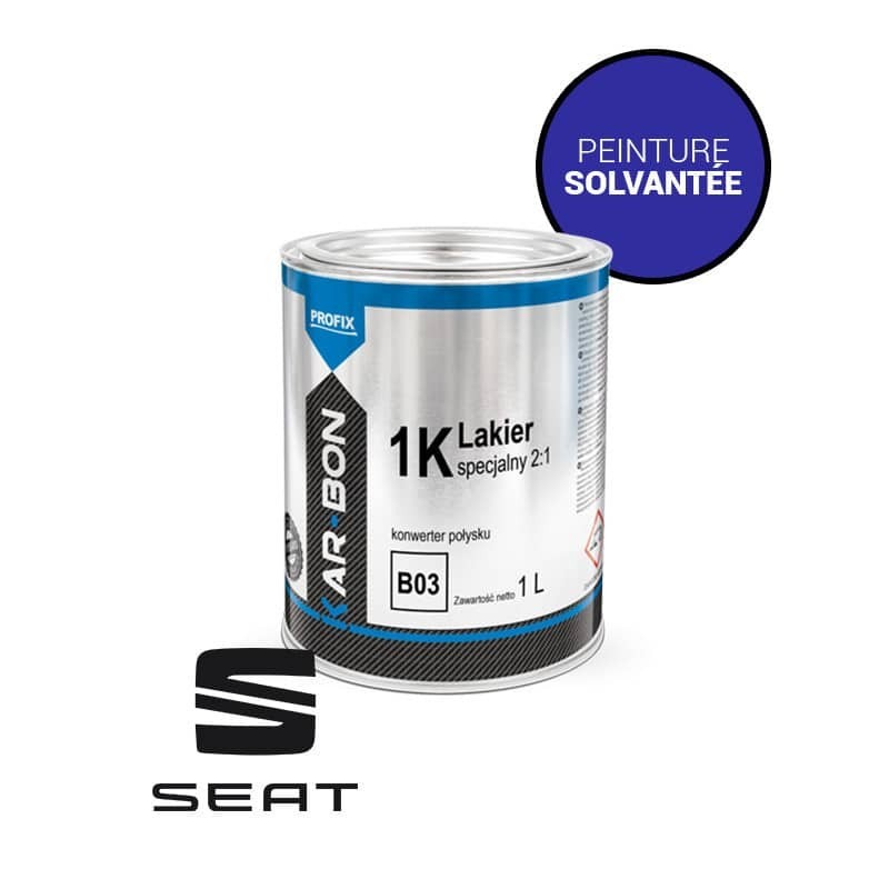 Peinture Base mate solvantée à vernir en pot pour Seat