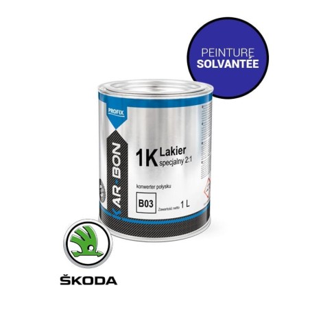 Peinture Base mate solvantée à vernir en pot pour Skoda Peinture Base mate solvantée à vernir en pot pour Skoda