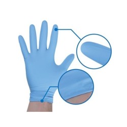 100 Gants de protection jetables en Nitrile pour peinture