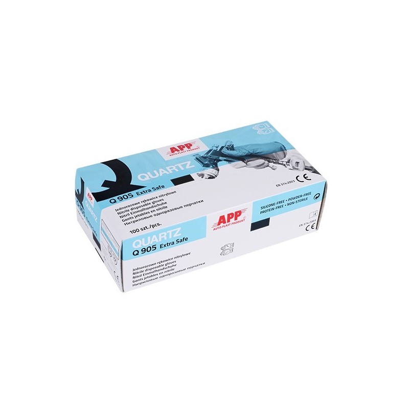 100 Gants de protection jetables en Nitrile pour peinture