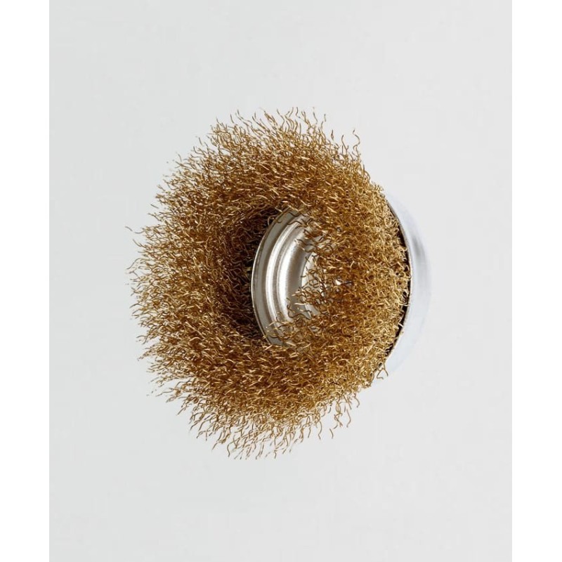 Brosse rotative d’ébavurage métallique pour perceuse