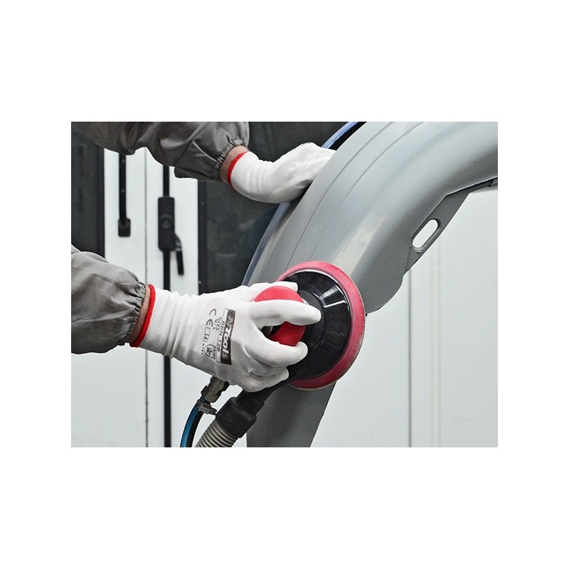 Gants de travail Ntools blancs en polyester-nylon pour carrossiers, mécaniciens et nettoyage