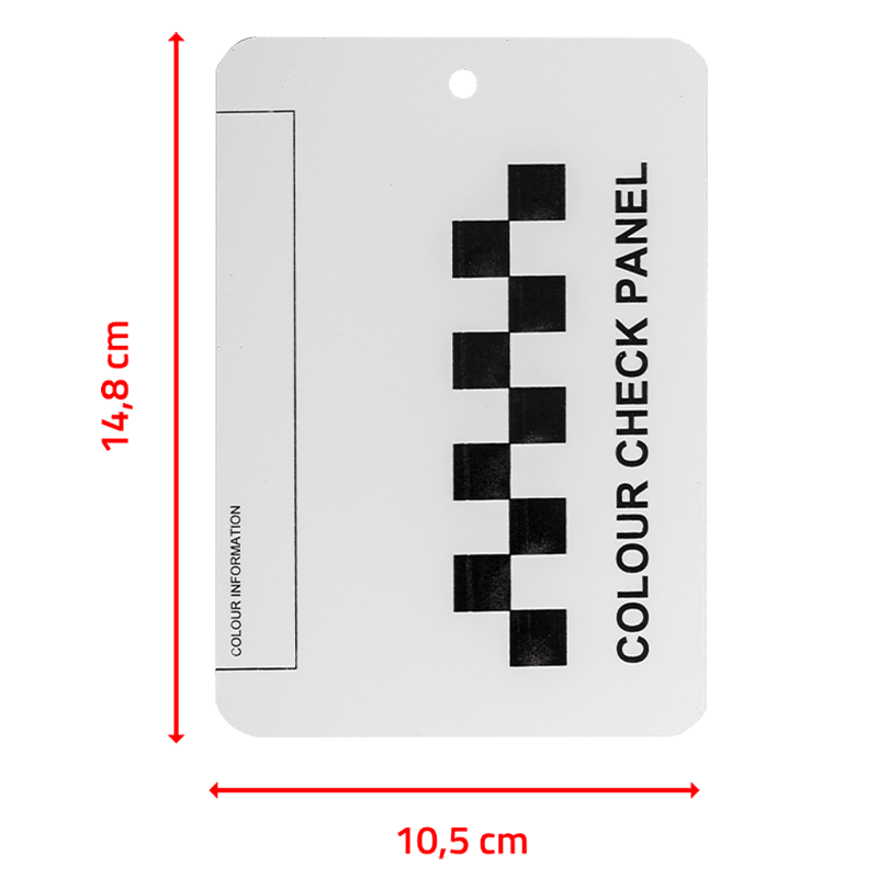 Carte plaquettes métal pour test échantillon de teinte peinture voiture –