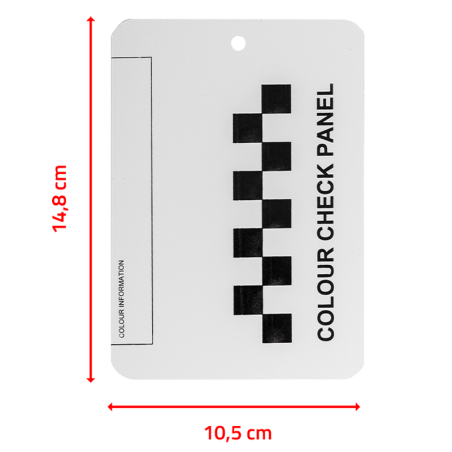 Carte plaquettes métal pour test échantillon de teinte peinture voiture –