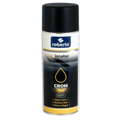 Peinture acrylique de finition en bombe 400ml – ROBERLO Crom – noir mat