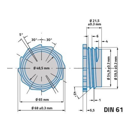 Bouchon Avec Robinet Pour Jerricans De 25L et 30L