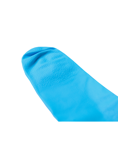 Gants mécaniques jetables en nitrile bleu taille L avec bouts renforcés