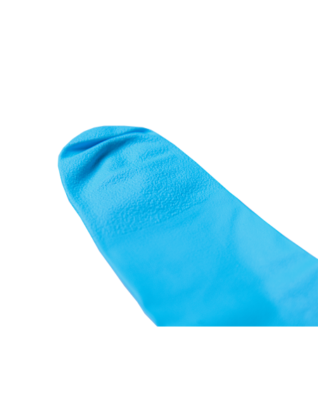 Gants mécaniques jetables en nitrile bleu taille L avec bouts renforcés