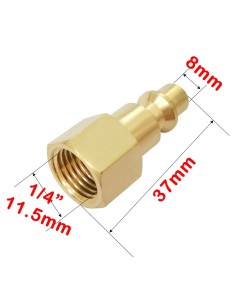 Raccord Pneumatique Femelle 1/4" en laiton américain