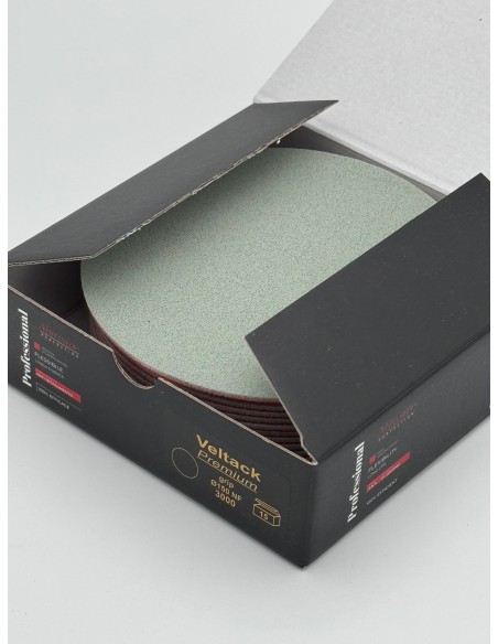 Disques abrasif sur mousse mat 150mm - boite de 15 disques de ponçage en velcro