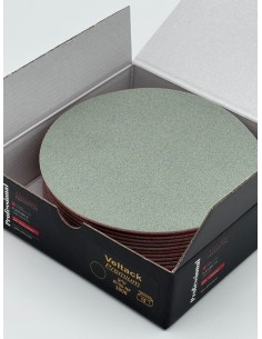 disque abrasif de ponçage auto-agrippant en velcro mat de 150mm - boîte de 15