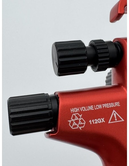 Pistolet Peinture HVLP  rouge - 4000B BLK Factory - Buse : 1.3mm