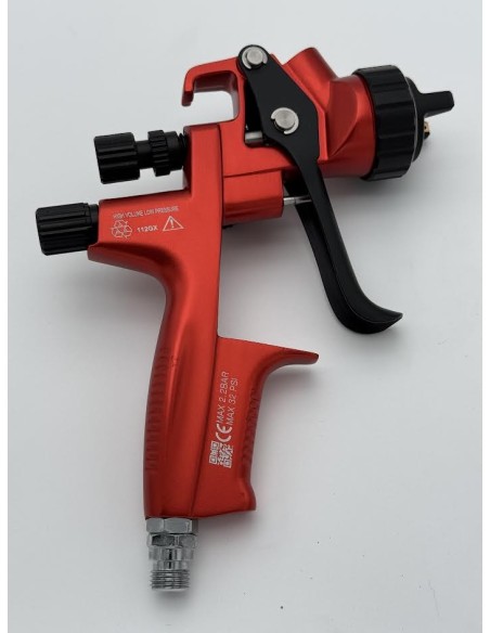 Pistolet Peinture HVLP  rouge - 4000B BLK Factory - Buse : 1.3mm