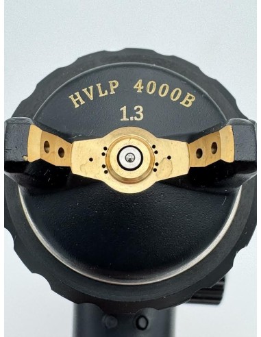 Pistolet Peinture HVLP  rouge - 4000B BLK Factory - Buse : 1.3mm