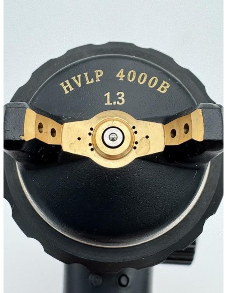Pistolet Peinture HVLP  rouge - 4000B BLK Factory - Buse : 1.3mm