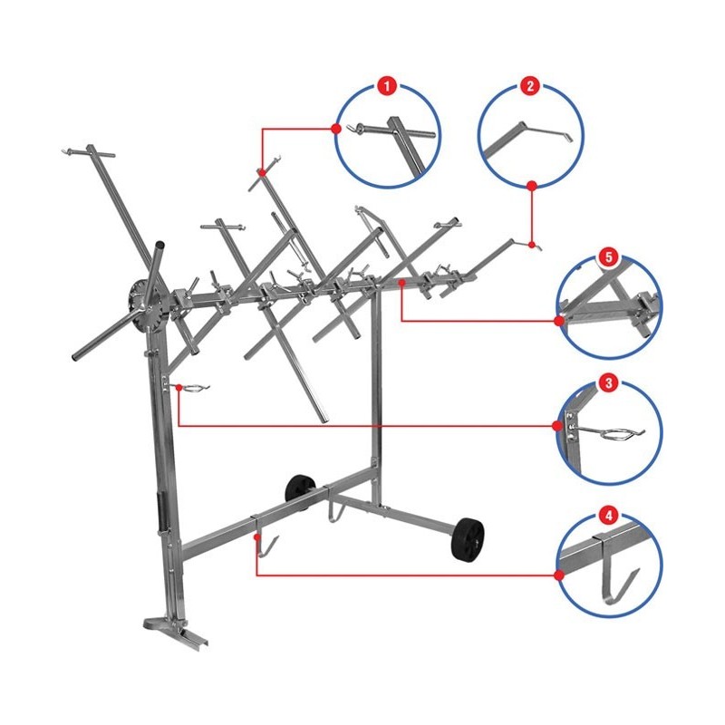 Tréteau Multi Rotatif Premium Ntools