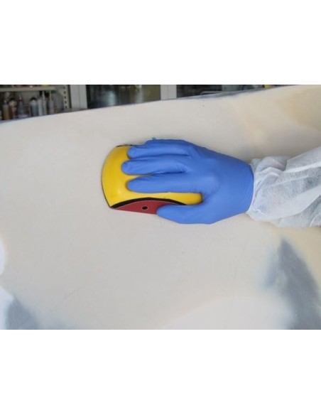 2 Cales à Poncer Manuel Avec Velcro - 5 Pouces, Mousse PU, Pour Polissage Carrosserie, Bois, Métal, Bricolage
