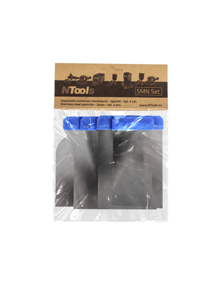 Jeu de 4 spatules japonaise en inox pas chères pour les pros