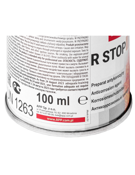 Bidon de Stop rouille carrosserie de 100ml