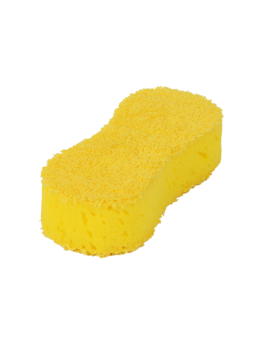 Éponge pour le nettoyage des carrosseries de véhicules avec une couche de microfibre
