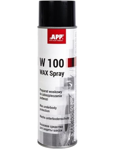 Bombe Cire Protection Antirouille 0,50 l – APP W100 WAX Spray