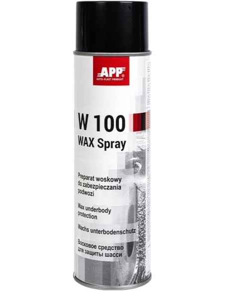 Bombe Cire Protection Antirouille 0,50 l – APP W100 WAX Spray