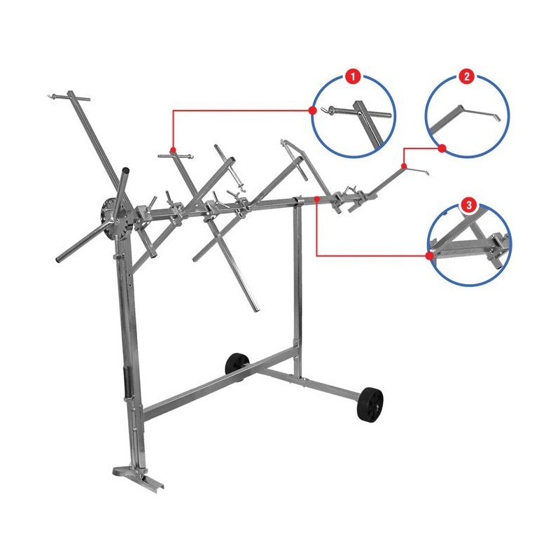 Tréteau Carrosserie Multi Rotatif Standard Ntools