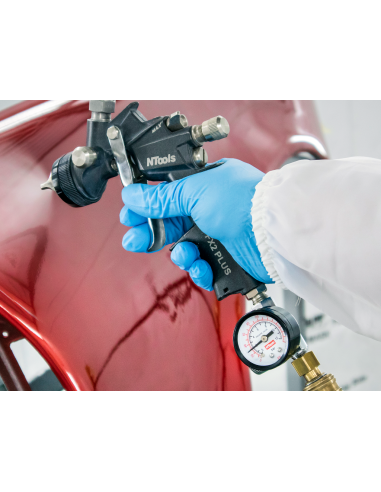 Régulateur d'air avec manomètre pour pistolet peinture pneumatique