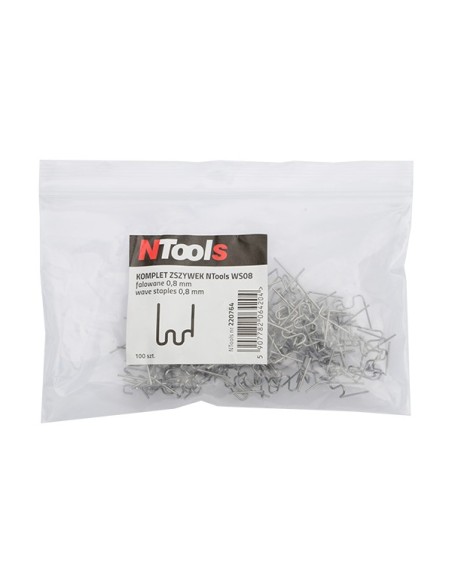 Sachet Agrafes  Ondulées 0,8 mm (100 pcs) WS08