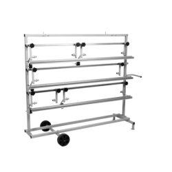 Chariot de Marouflage Pour 5 Rouleaux De Papier de 30 à 120cm