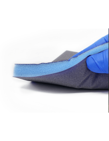 Éponge abrasive de carrossier, ponçage manuel et précis