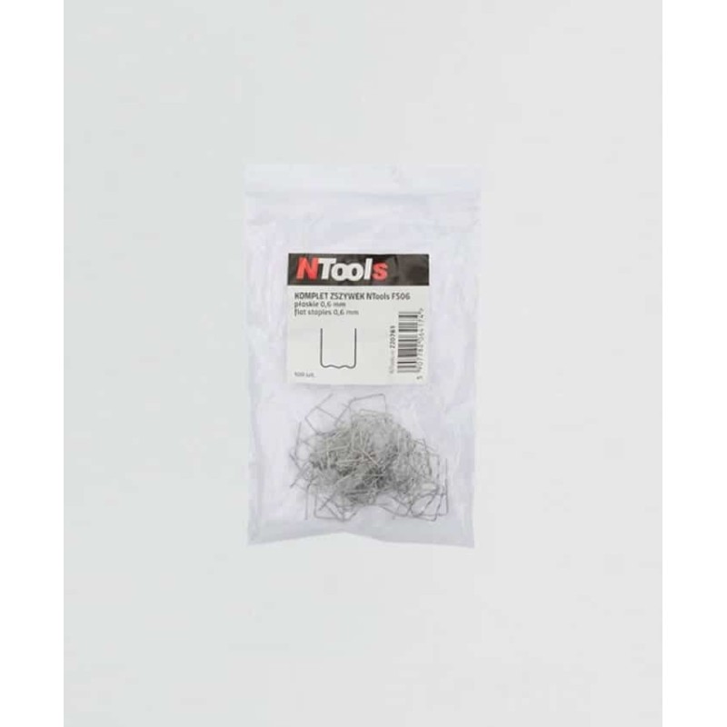 Kit d’agrafes plates 0,8 mm (100 pcs) NTools FS08