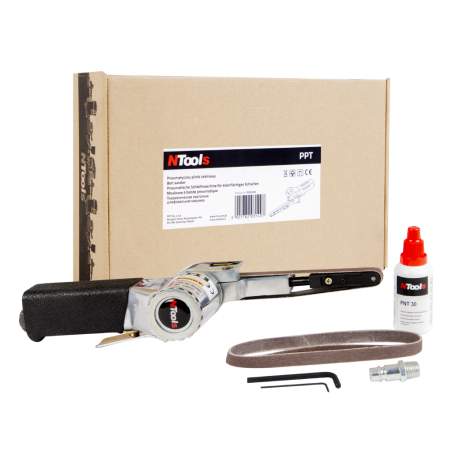 Ponceuse à bande pneumatique Ntools 10 mm x 330 mm Ponceuse à bande pneumatique Ntools 10 mm x 330 mm